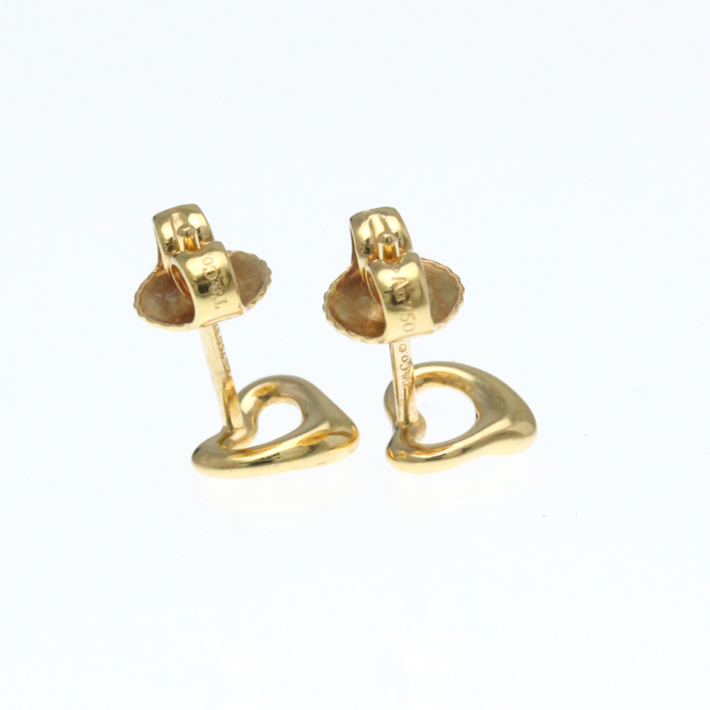 TIFFANY Authentic 18k Gold Heart Earrings - Picture 2 of 10